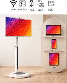 Resim 32 inç 80 Ekran Full HD IPS Android 13.0 Dokunmatik Smart Taşınabilir Monitör 