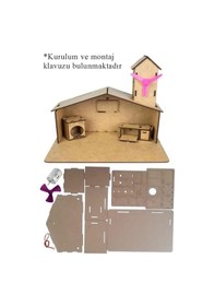 Resim Boyanabilir Rüzgar Enerjili Ev Yapım Seti 1 Adet Dinamo Plastik Pervane Fırça Akrilik Boya Mdf Ev Deney Proje 