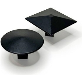 Resim Kare Düğme Kulp Alüminyum Metal Lüks Modern Mobilya Çekmece Mutfak Dolabı Kulpu Siyah Siyah 