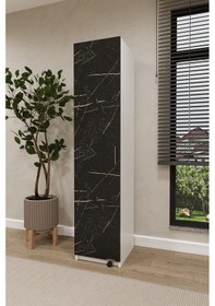 Resim Lüks Çok Amaçlı Kiler Dolabı %100 Mdf Erzak Organizer Dolabı Mk19 Royal Mermer Royal Mermer 