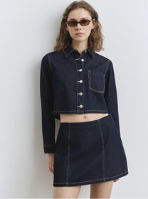 Resim Mavi - Rinse Denim Gömlek 1211167-85481 Lacivert 