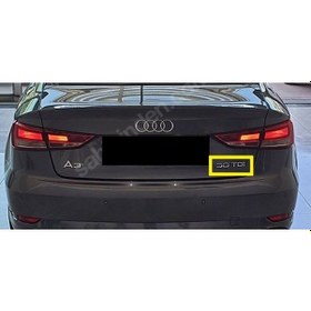 Resim A3 Uyumlu 30 Tdı Krom Bagaj Yazısı 3m 3d Abs 