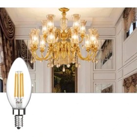 Resim Cata CT-4066 4W 220V E14 Duylu LED Rustik Ampul Günışığı 5 Adet 