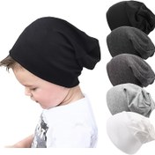 Resim Düz Renk Altıgen Şapka, Sonbahar ve Kış için Dış Mekan Rüzgar Geçirmez ve Sıcak Tutucu Kazak, -7 için Uygun, Erkek Çocuk Kış Şapkası, Kız Çocuk Kış Şapkası, Kış Şapkası 