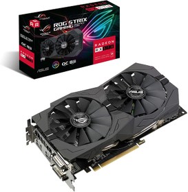 Resim Asus Rog Strix RX570 O8G Gaming AMD Ekran Kartı 