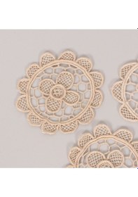 Resim Tığ Örgüsü Dantel 6'lı Bardak Altlığı 10 Cm Diğer 