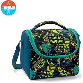 Resim Coral High Kids Nefti Siyah Tamir Seti Desenli Thermo Beslenme Çantası 11830 