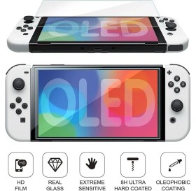 Resim Starx Nintendo Switch OLED Ekran Koruyucu Temperli Cam Filmi 