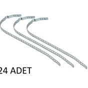 Resim Aks Körük Kelepçesi Universal 7mm Kısa Pkt 24 Lük Paslanmaz Galvenizli Saç 