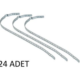 Resim Aks Körük Kelepçesi Universal 7mm Kısa Pkt 24 Lük Paslanmaz Galvenizli Saç 