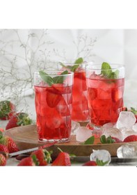 Resim LAV Keops Cam Meşrubat Bardağı 6'lı 460 ml (Büyük Su/Kokteyl/Soğuk Kahve Bardağı ) 