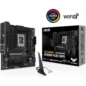 Resim Asus TUF Gaming B760M-Plus WIFI Intel B760 7200 MHz (OC) DDR5 Soket 1700 mATX Anakart 