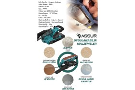 Resim 230V Elektrikli Vakumlu Tozsuz Cila Özellikli Zımpara Makinesi 