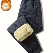 Resim Kışın erkek çocukları için astarlı polarlı pantolon, erkek çocukları için yan cepli sıcak pantolon kışlık erkek kıyafetleri 