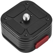 Resim Wezone Alüminyum Hızlı Çıkarma Tablosu, Yan Kilitleme, Üstte 1/4 Vida, Altta 1/4 & 3/8 Vida Delikleri, Fotoğraf İçin Dayanıklı 