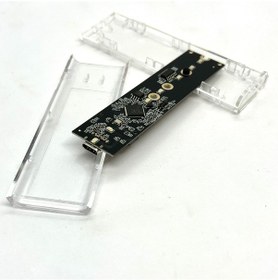 Resim Aogo Yeni Işıklı Vidasız Nvme Kutu M.2 Nvme Ssd Harddisk Kutusu 