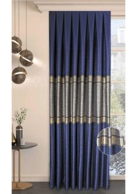 Resim Perfect Fon Perde D-b529 Model Gri - Gold 