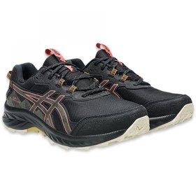 Resim Asics Gel-Venture 10 Waterproof 1012B760 Outdoor Koşu Siyah-Mor Kadın Spor Ayakkabı 
