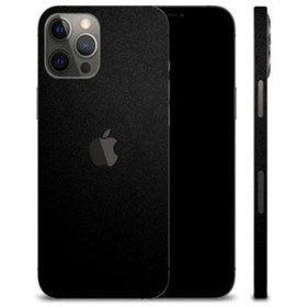 Resim Ecr iPhone Uyumlu 12 Pro Max Mat Siyah Arka Kaplama 