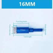 Resim 16MM 6mm 8mm 10MM 12MM 14MM 16MM Elmas Kaplamalı Matkap Ucu Kiremit Mermer Cam Seramik Delik Testere Kuru Matkap Elmas Karot Ucu Yemek Sondaj (Yurt Dışından) 