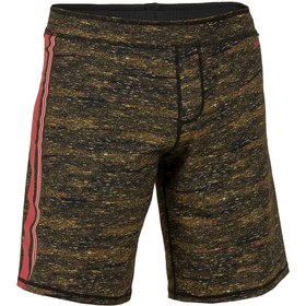 Resim Decathlon Nabaiji Erkek Uzun Yüzme Şortu - Jers Siyah / Kırmızı - 100 
