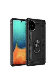 Resim artlab Art Galaxy A71 Kılıf Sofya Yüzüklü Silikon Kapak - Siyah Lab 