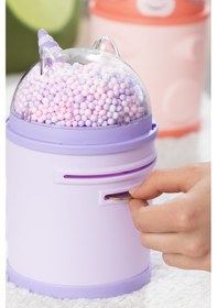 Resim Porsima 044-1 Pvc Şifreli Kilitli Unicorn Kumbara Lila 11x18,5cm 