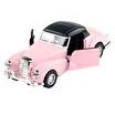 Resim Die Cast 1:32 Retro Klasik Lüks Coupe Çek Bırak Araba Pembe 
