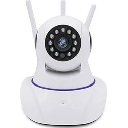 Resim Bebbee HD 360 Derece Wifi IP Kamera Gece Görüş 3 Antenli Güvenlik ve Bebek İzleme Kamerası 