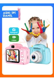 Resim WUNİT Dijital Fotoğraf Makinesi Çocuk Tripod'lu Hd Kamera Ve Video Askı İp Hediye 