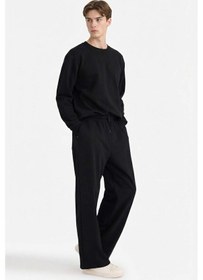 Resim Defacto Beli Bağcıklı Düz Paça Eşofman Altı G6751ax25aubk81 Siyah-bk81 