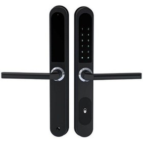 Resim Marelli Slım Küçük Oteller İçin Kartlı Ve Şifreli Elektronik Ofis Tipi Kapı Kolu Ve Kilidi Seti 