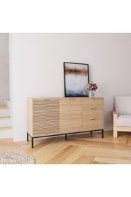 Resim Bimossa H0660 Alya Konsol 140 Cm Hat Ofis Salon Ünite Kahve Köşesi Modern Depolama Ünitesi 