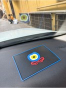 Resim OTO SÜSLEN İSTANBUL Nazar Boncuğu Torpido Üstü Kaydırmaz Ped 