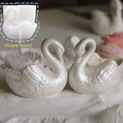 Resim Kuğu Şeklindeki Saksılar ve Mumluklar için DIY Silikon Kalıp - DNEJIU, Çimento, Alçı ve Epoxy Reçine için Tekrar Kullanılabilir El Sanatları Kalıbı, Ev Dekoru ve Takı Yapımı için İdeal, Mumluk El Sanatları | Şık Kuğu Tasarımı | Tekrar Kullanılabilir Kalıp, Mumluk El Sanatları 