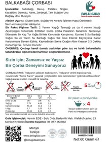 Resim Belu Gıda Atölyesi Bal Kabağı Çorbası 60 gr (4 Porsiyon) Pestisitsiz - Bebek, Çocuk ve Yetişkin Beslenmesine Uygun 