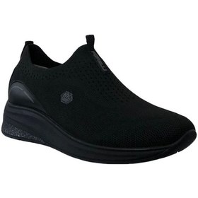 Resim Forelli 30007-G Elvin Siyah Kadın Comfort Spor Ayakkabı Siyah 