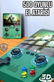 Resim Çocuklara Özel 666 Oyunlu X6 Atari Video İzleme ve Müzik Dinleme - EMTHBA3631-7400 