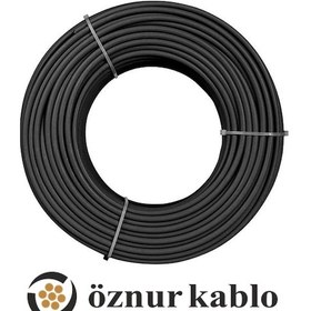 Resim 5 Metre Öznur 6 Mm Solar Kablo H1z2z2-k Siyah Fotovoltaik 