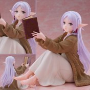 Resim 14+ Okuma Kıyafeti Koleksiyon Figürü - Uzun Mor Saçlı, Kahverengi Hırka ve Beyaz Elbise ile Anime İlhamlı Elf, Detaylı Kitap Sahne Tasarımı, Ev Dekoru, Masa veya Araba Gösterimi için Mükemmel, Anime Figürü, Masa Aksesuarı, Şirin Tasarım, İncelikli El Sanatları 