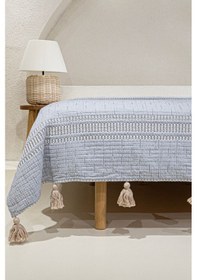 Resim Koza Home Assos Gri Taş Yıkama Çift Kişilik Yatak Örtüsü 230x250 5037 Gri 