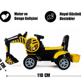 Resim Genel Markalar İlk Arabam Operatör Bin Git Kepçe İlk Arabam Pedalsız Kepçe URT030-001 
