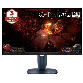 Resim Dell Alienware AW2725DM 27" 180Hz 1ms 2K QHD Adaptive Sync Fast IPS Pivot Gaming Monitör 