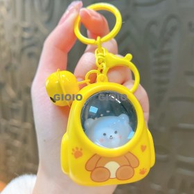 Resim Silver1 Yeni Sevimli Çizgi Film Işıklı Işık Kulomi Büyük Kulak Köpek Hediye Kutusu Anahtarlık Araba Okul Çantası Dıy Kolye Hediye (Yurt Dışından) 