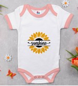 Resim Bitmeyen Kartuş Bk Kids Sunshine Tasarımlı Pembe Bebek Body Zıbın-1 