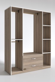 Resim Kenzlife Giysi Dolabı Orhan 175*120*40 Crd Gardırop 2 Çekmeceli 