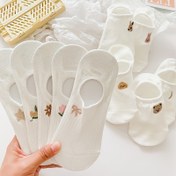 Resim 5 çift/6 çift/10 çift çok amaçlı beyaz çizgili ince bot çorap 