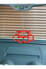 Resim 3DBASKILAR Musta Dikiz Ayna Süsü Kırmızı 