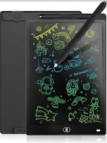 Resim 20 Inc Renkli Lcd Grafik Dijital Kalemli Çizim Tableti Yazı Tahta Not Yazma Eğitim Tableti Siyah Çok Renkli 