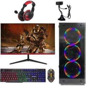 Resim Escapelock Intel I3 3220 8GB Ram 240GB SSD RX550 Ekran Kartı 144 Hz Monitör Oyun Bilgisayarı 